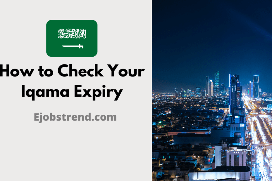 How to Check Your Iqama Expiry